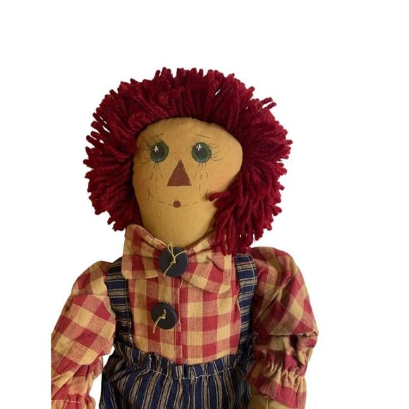 Victorias Country Home Rag Doll Primitive Look Raggedy Andy 23 Inch - Picture 4 of 7